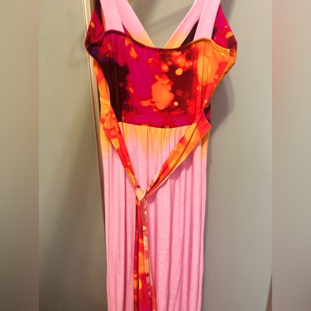 Women’s Summer Maxi Dress Size Small Boho Sundress Sleeveless Maxi Dress - Picture 5 of 13